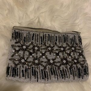 Anthropologie beaded pouch
